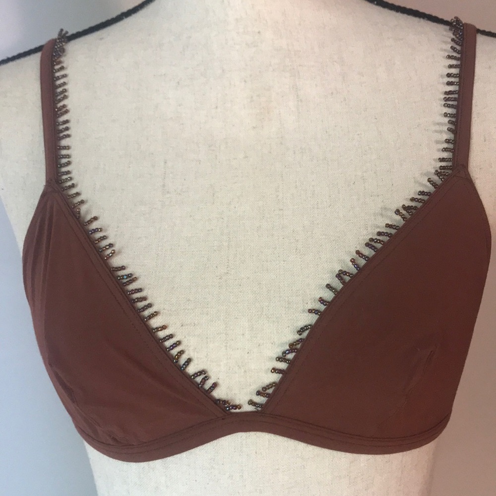 🆕Victoria’s Secret bead trim bikini swim bralette